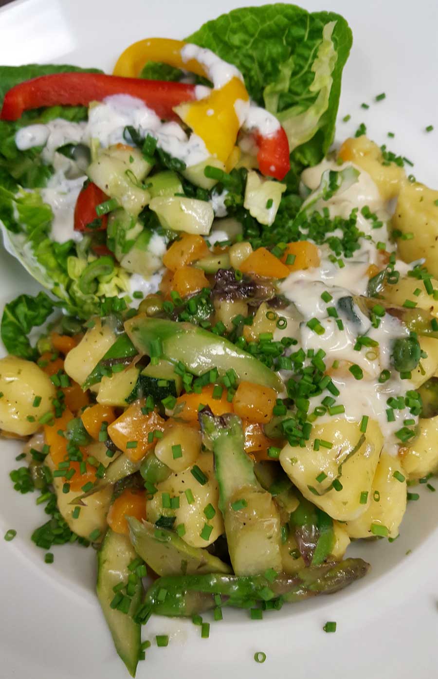 Gnocchi Primavera mit Kürbis und Spargel