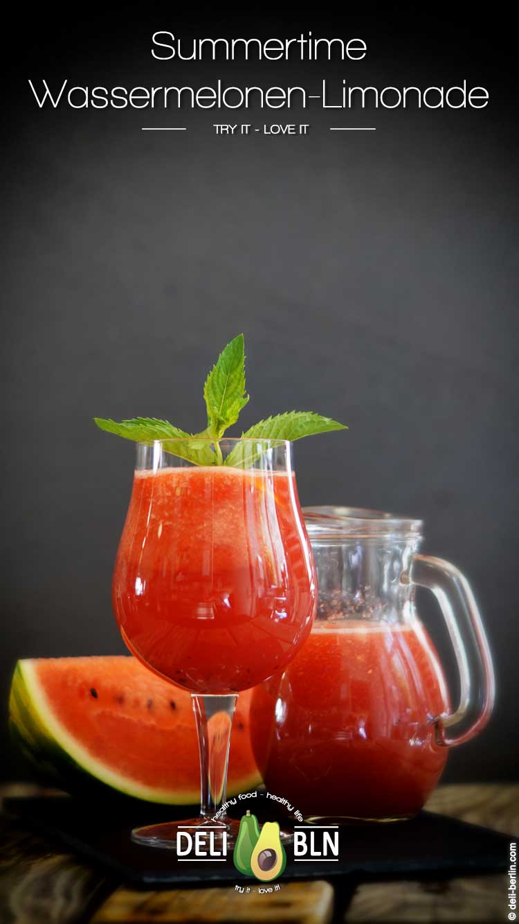 Wassermelonen-Limonade ohne Zucker selber machen