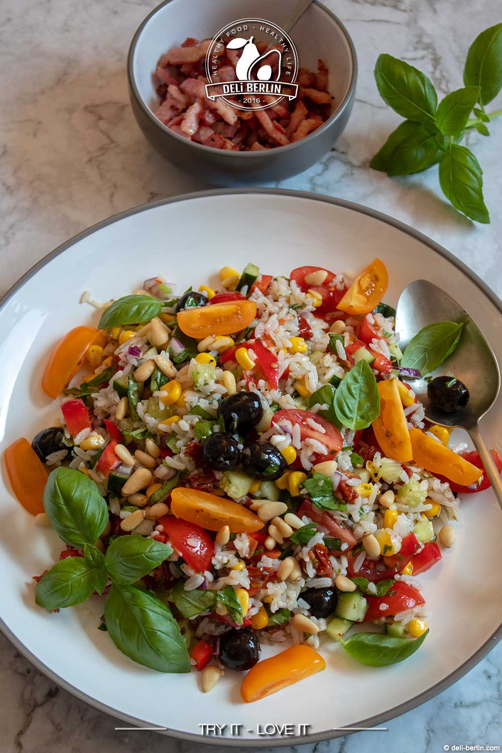 sommerlicher Reissalat nach italienischer Art